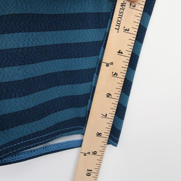 Volcom Men's Swim Trunks Blue Aged Indigo Striped Quarta Static Mod-Tech Size 30 - Picture 5 of 13